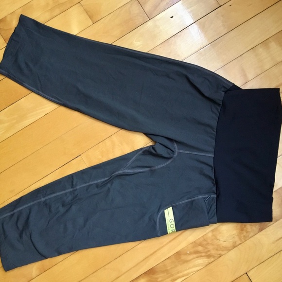 Grey and green sports leggings - Picture 3 of 3